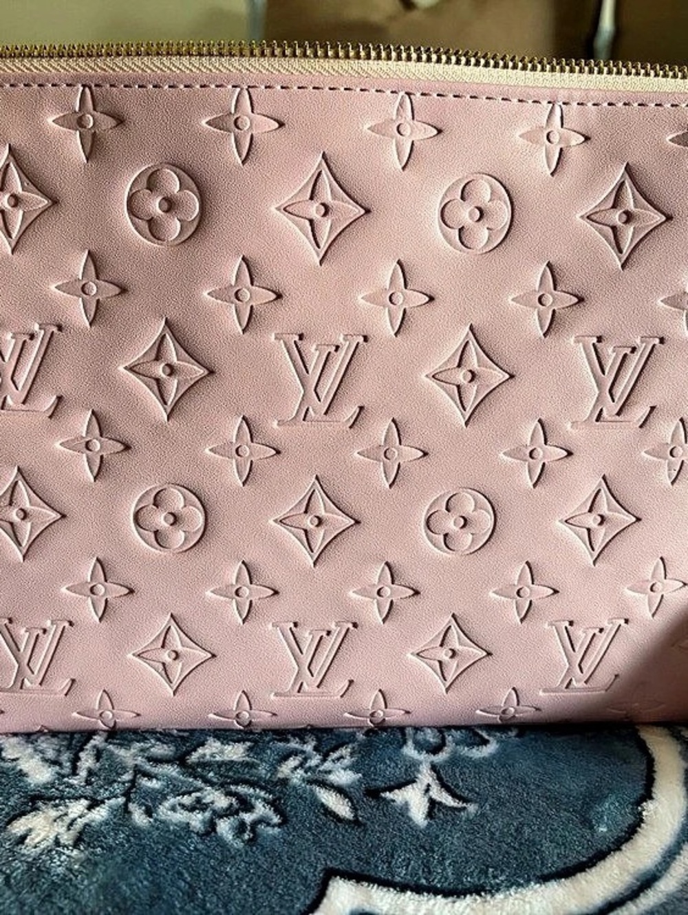 Louis Vuitton Multi Pochette Accessoires Monogram Empreinte Pink Crossbody Bag